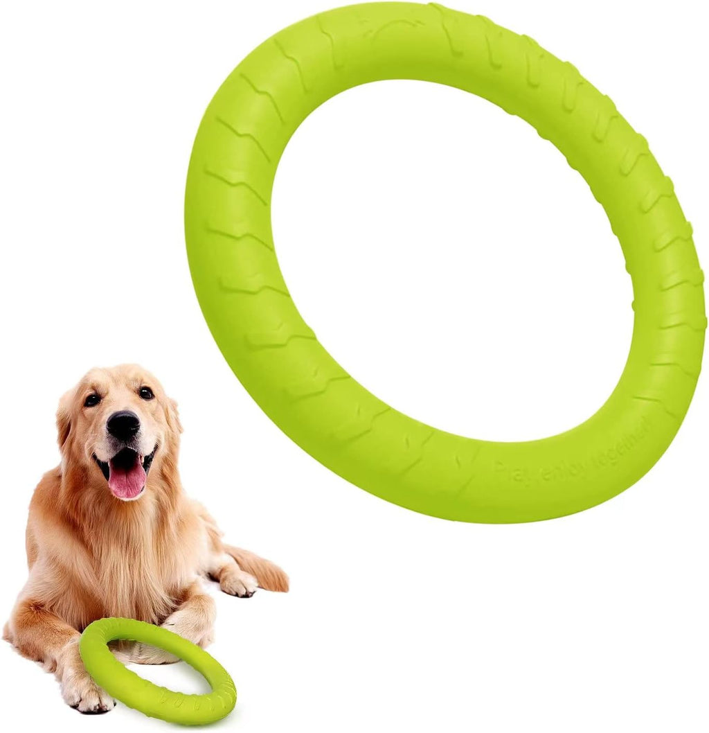 XL Large Indestructible Dog Toys, Dog Chew Toys for Aggressive Chewers,Flying Discs for Medium/Large Breeds. Floating Dog Ring Toys for Throwing, Catching, Grabbing. (12 Inch)